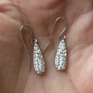 925 Silver Sparkling Drops Earrings